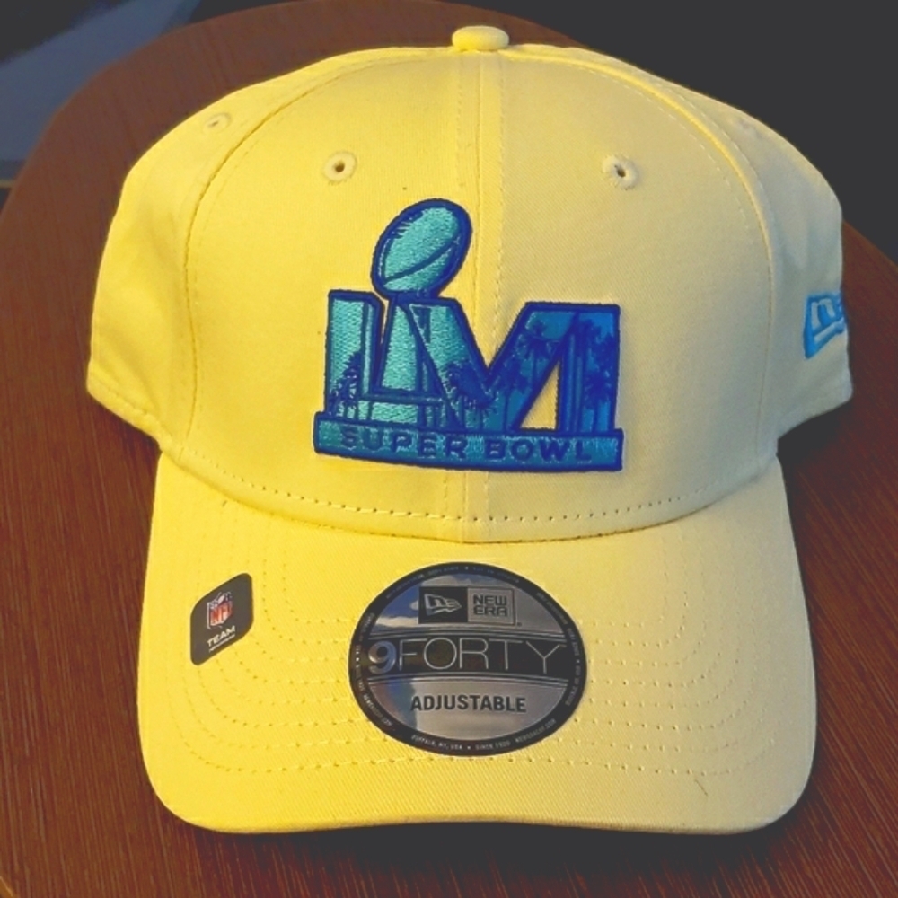 LA Rams Super Bowl LVI Light Yellow Palm Tree 3D Embroidered Logo Trucker Hat